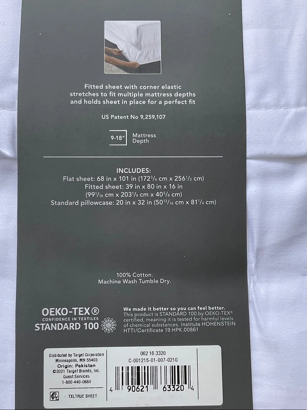 Threshold Performance Sheet Set - White XL Twin NWT